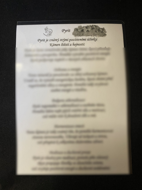 Pyrit, kámen síly, štěstí — foto 3