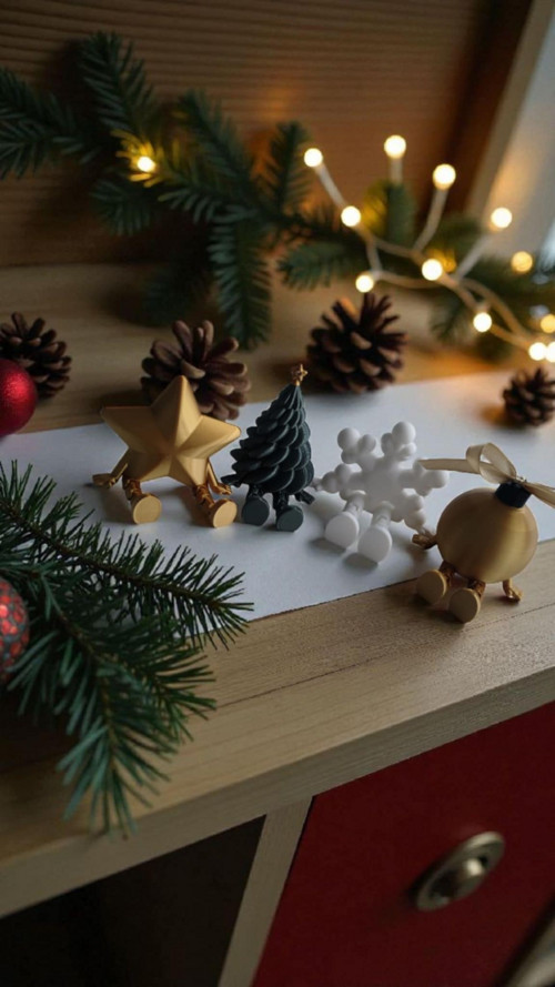 Vánoční flexi 3D parťáci s nohama — foto 2