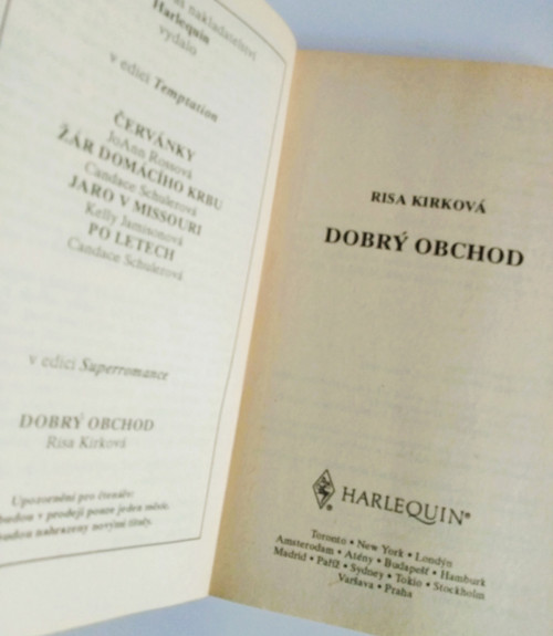 Harlequin Superromance - Dobrý obchod — foto 5