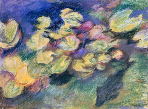 Lekníny, pastel — foto 2