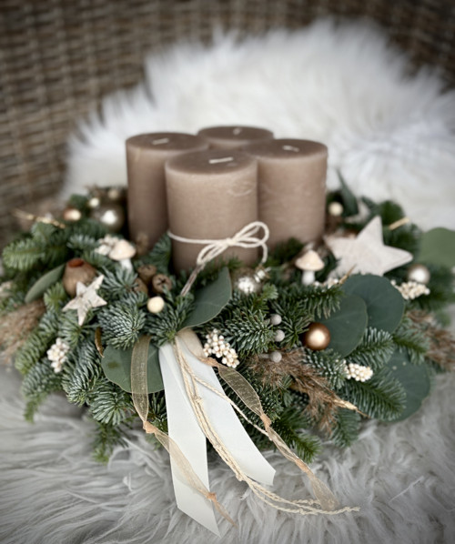 Adventní věnec latte — foto 2