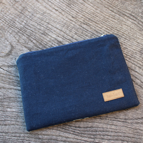 Zipová taštička Blue listy NO4 — foto 4