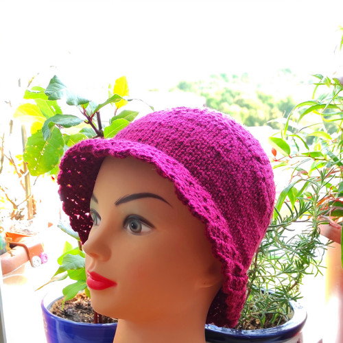Dámský klobouk magenta. — foto 4