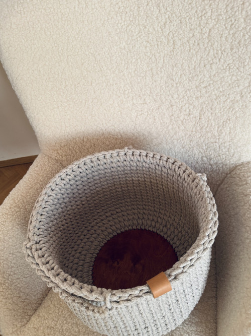 Velký háčkovaný koš — foto 4