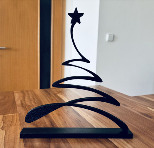 Černý vánoční strom v moderním stylu — foto 2
