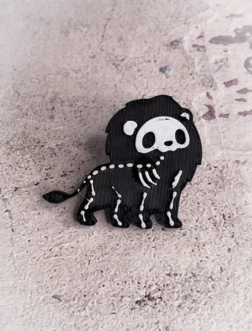 Odznáček pin skeleton Lvíček — foto 3
