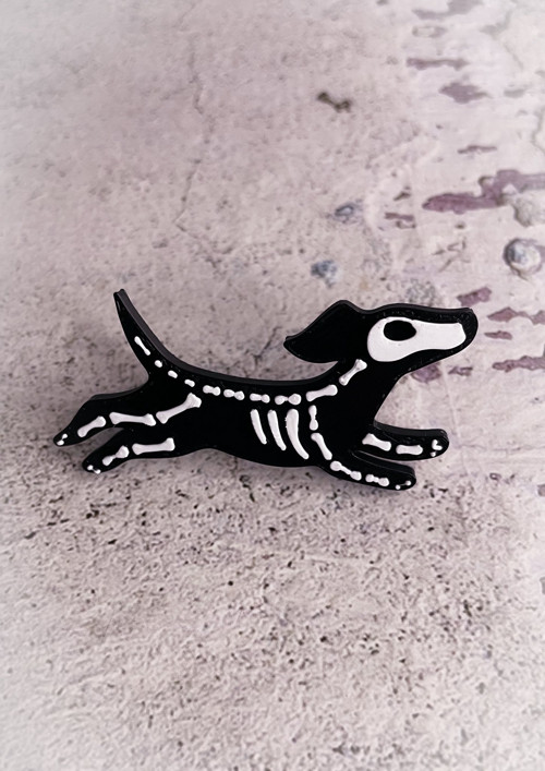 Odznáček pin skeleton Pejsek — foto 3