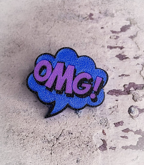 Odznáček pin komiks OMG — foto 3