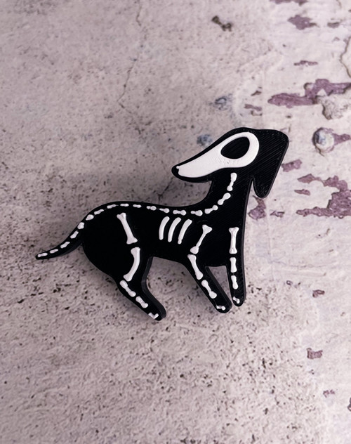 Odznáček pin skeleton Pejsek — foto 3