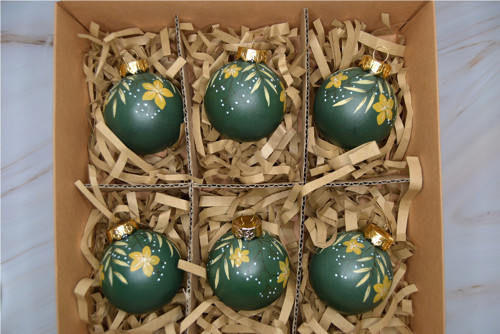 Vánoční ozdoby (sada 6 ks, zelená) — foto 4