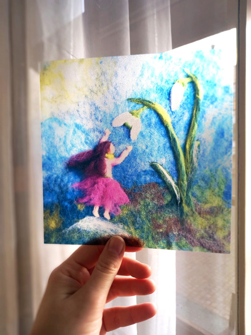 "Otevírání sněženek" Light Tale - rámeček+průsvit — foto 3