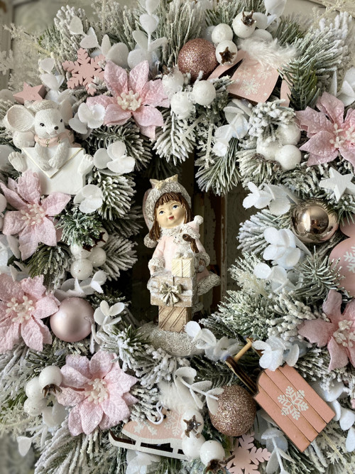 Vánoční věnec s holčičkou — foto 5