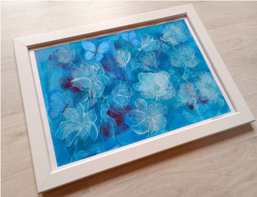 „REVERIE (SNĚNÍ)“ – malba klinem – ORIGINÁL — foto 3