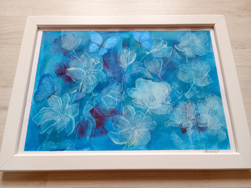 „REVERIE (SNĚNÍ)“ – malba klinem – ORIGINÁL — foto 5