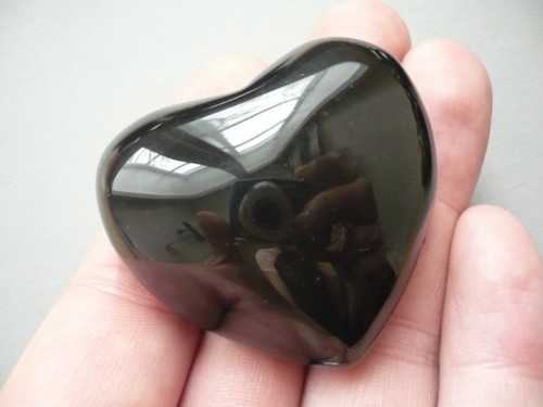Srdce - obsidián duhový 47 mm, č.3f — foto 2