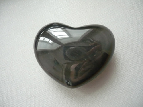 Srdce - obsidián duhový 44 mm, č.12f — foto 2
