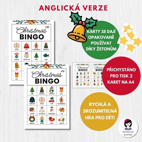 Anglické vánoční bingo - | Vánoce, hra — foto 2