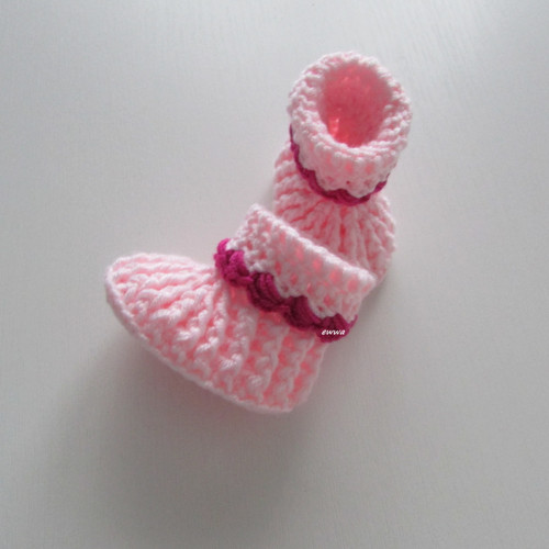 Háčkované botičky (9 cm) — foto 3