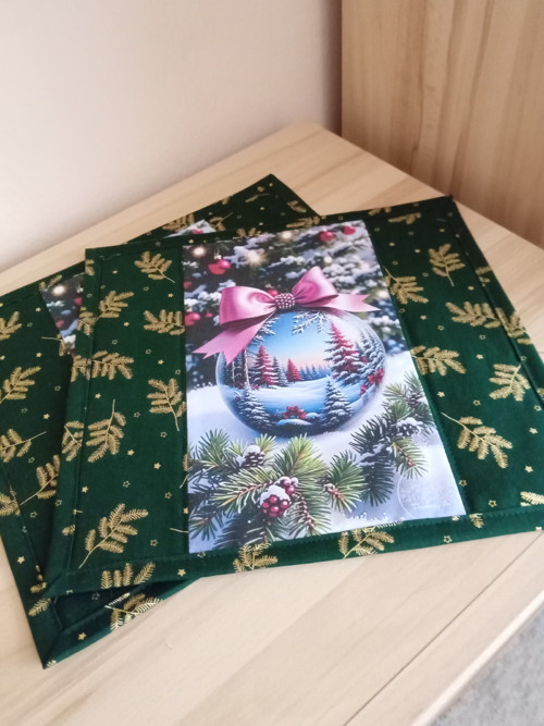 Vánoční prostírání do zelena pro dva — foto 4