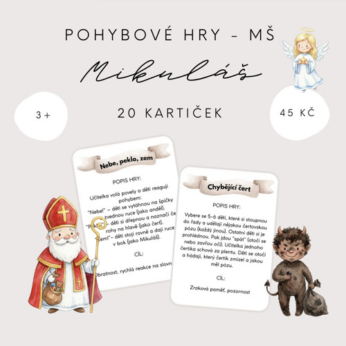 Pohybové hry pro MŠ - Mikuláš (PDF - tisk) — foto 2