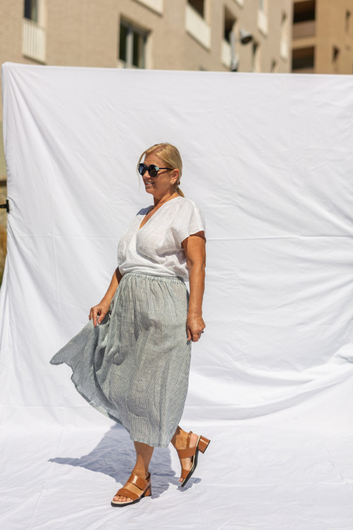 Lněná sukně Hvar maxi — foto 5