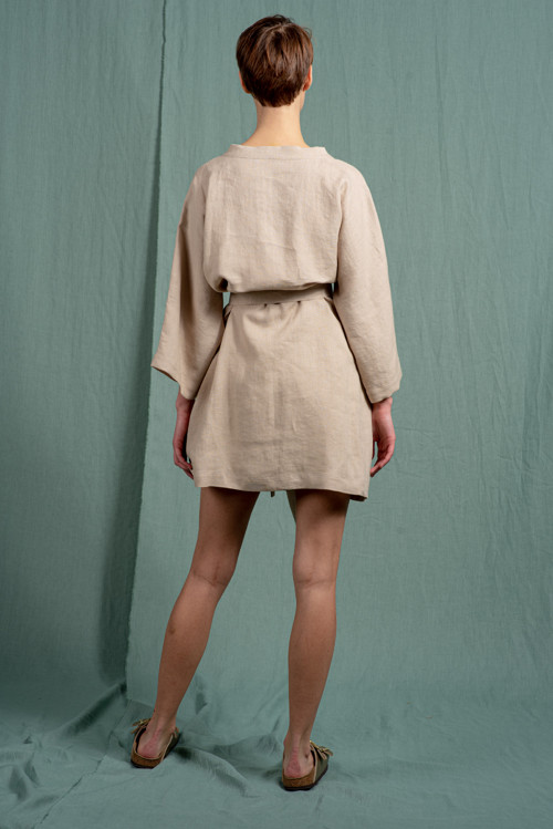 Lněné Kimono dlouhé — foto 4