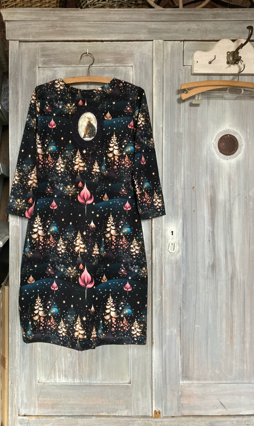 "Christmas Lady Fox", midišaty úplet — foto 2