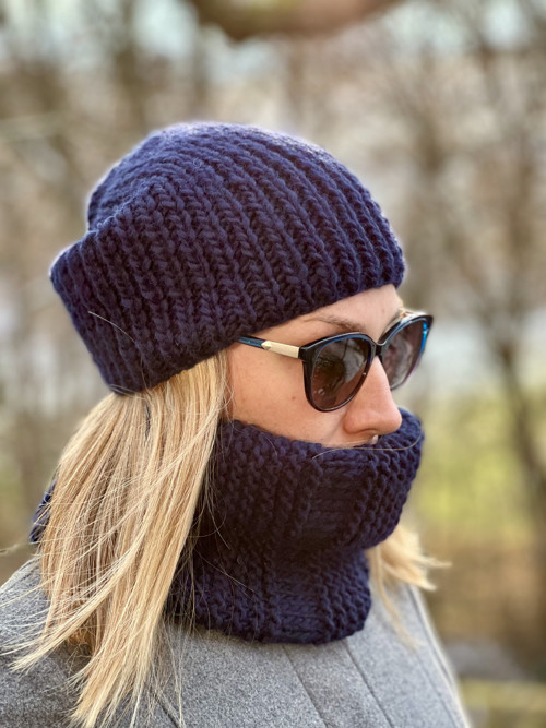 Tmavomodry set Virgine wool — foto 5