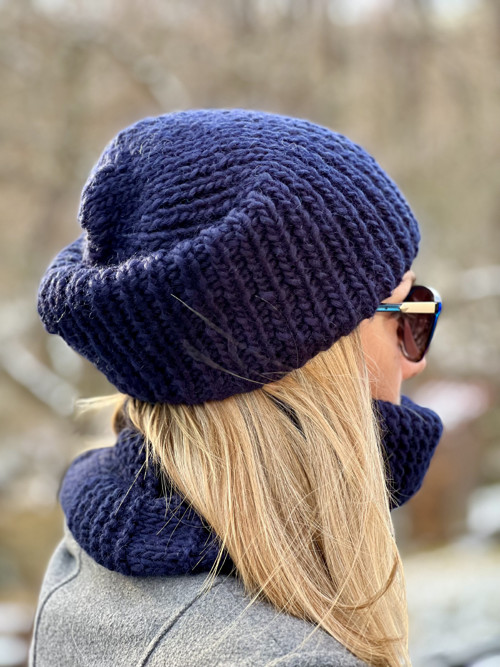 Tmavomodry set Virgine wool — foto 4