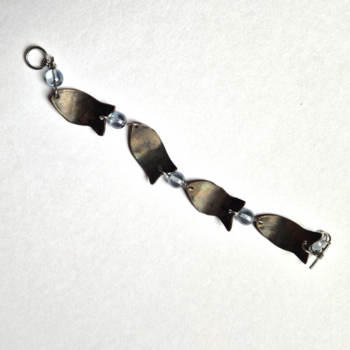 Rybkový - smaltovaný náramek — foto 4