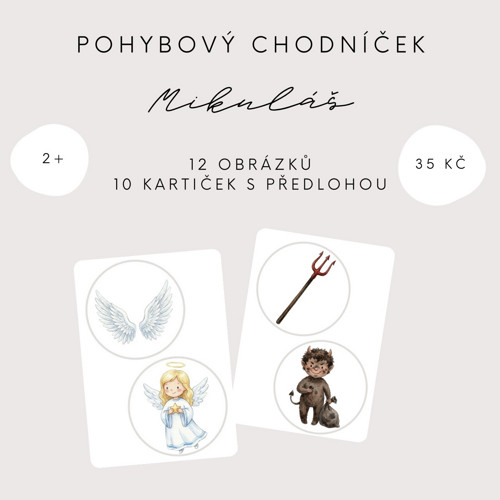 Pohybový chodníček - Mikuláš (PDF - tisk) — foto 2
