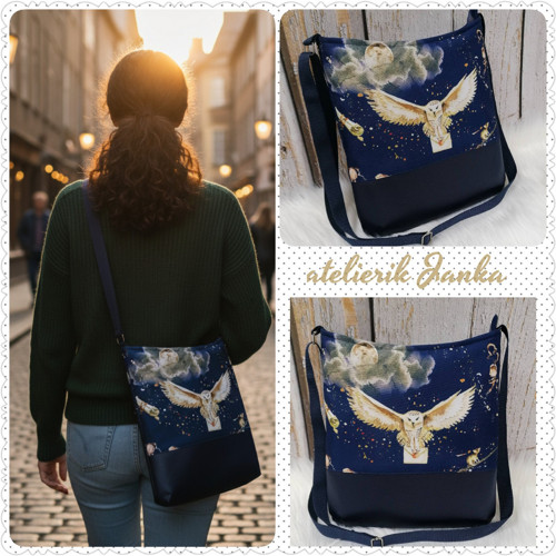 Crossbody (Sova na modrom) — foto 3