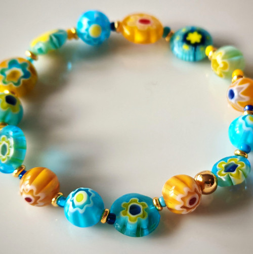 Dětský/dívčí náramek Millefiori — foto 3