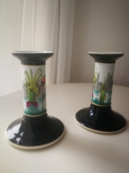 2x porcelánový svícen — foto 2