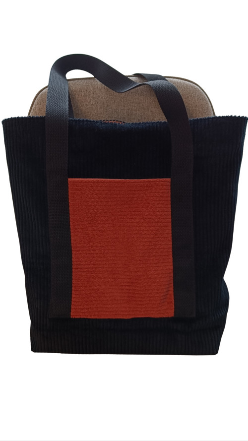 Taška manšestr SHOPPER BLACK — foto 2