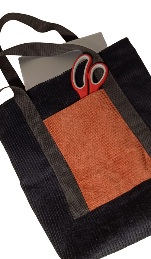 Taška manšestr SHOPPER BLACK — foto 3
