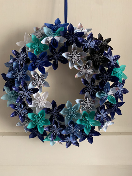 Věnec Kusudama - noční obloha — foto 2