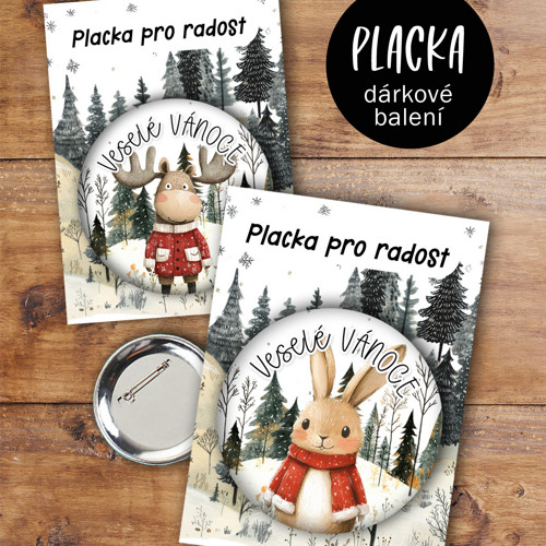 Placka Vánoční les 1ks/5,6cm — foto 4