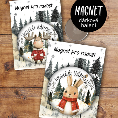 Magnet Vánoční les 1ks/5,6cm — foto 4