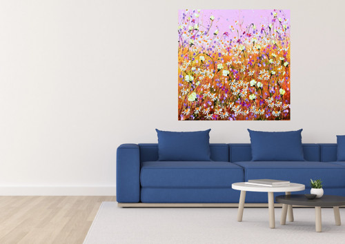 Letní louka........80x80cm — foto 4