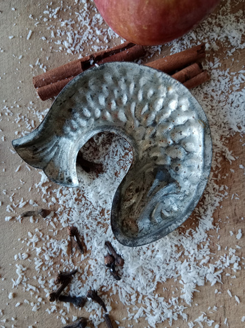 Starobylá formička ryba 9 cm — foto 2