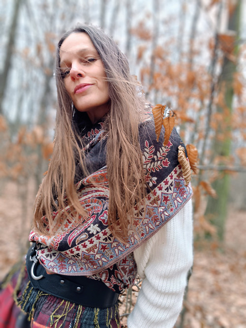 Boho Pléd Zimní Pašmínový — foto 3
