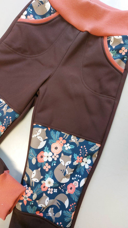 Kalhoty softshell, Liščata a hnědá v.92 — foto 2