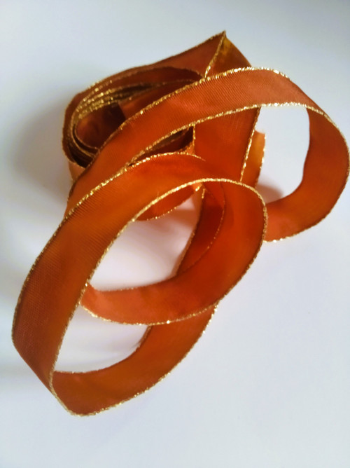 Stuha - oranžovozlatá — foto 4