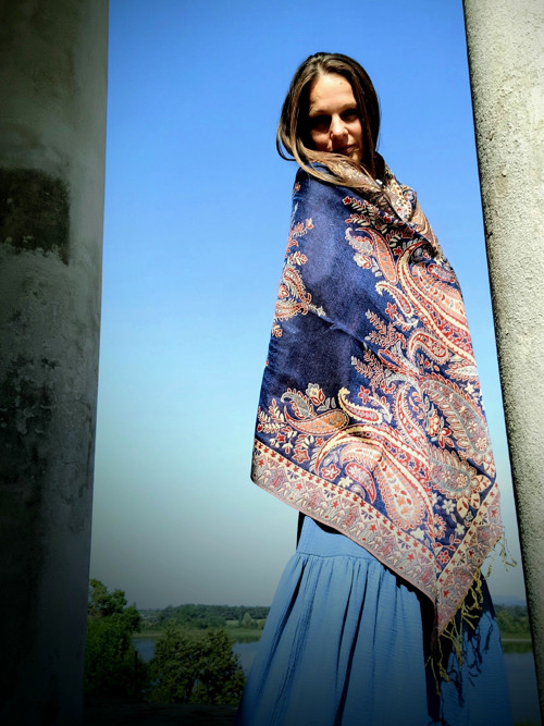 Nádherná Pašmínka Boho S Kašmírovým Vzorem — foto 3