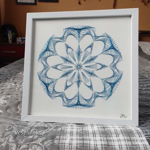 Obraz Mandala bílomodrá něha — foto 2