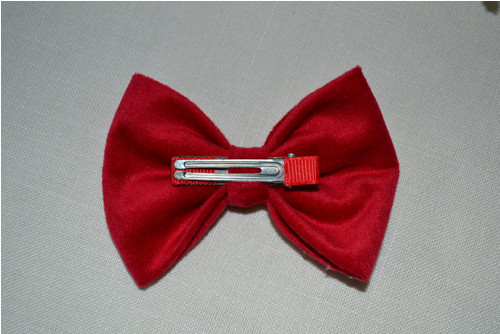 Sametová mašle červená _1 — foto 3
