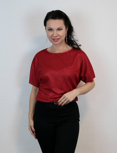 Dámská halenka červená — foto 3
