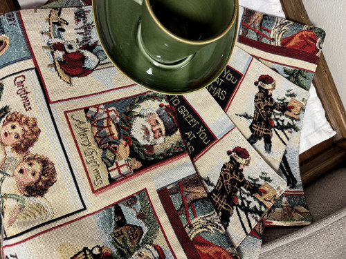 Vánoční prostírání - gobelín 4 ks — foto 2