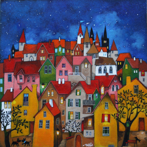 Noc plná příběhů ... 40x40cm — foto 4